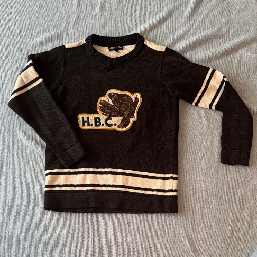 Hudson's Bay Company Brown and Cream Sweater